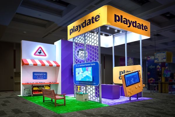 The Untitled Goose Game and Playdate booth in 2019